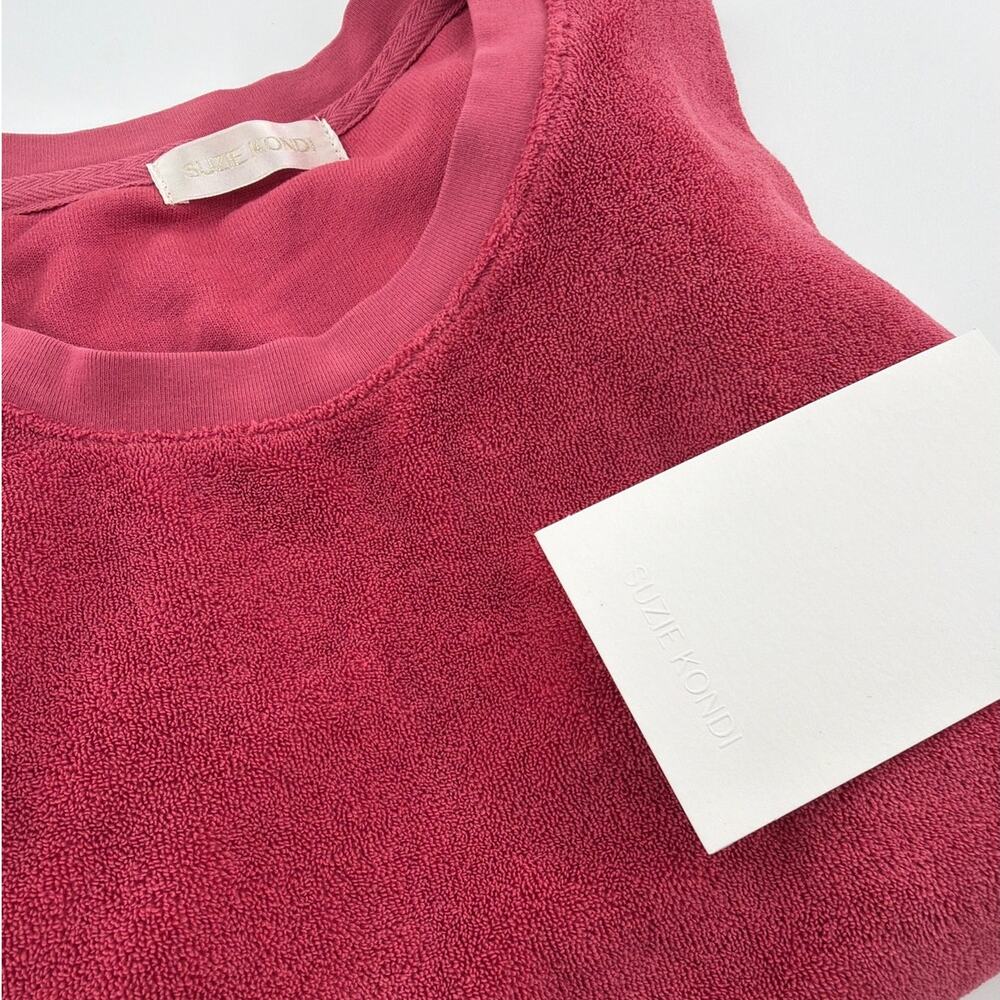 Suzie Kondi Women's Framboise Terry Capri Tee Size L - Picture 5 of 13